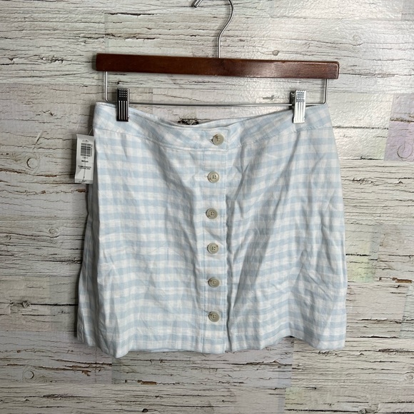 Aritzia Dresses & Skirts - Aritzia Sunday best micah mini skirt size 8 blue NWT